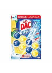 DAC Power Active Lemon Toilet Rim Block Duo Pack 100g