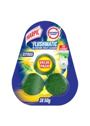 Harpic In-Cistern Toilet Cleaner Block Value Pack Citrus 50g