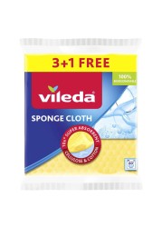 Vileda Biodegradable Sponge Cloth Multicolour Pack of 4