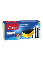 Vileda Glitzi Scourer Sponge Yellow 3 PCS