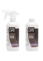 BETTER LIFE Wood Furniture Polish Wood Cleaner Dusting Spray for Tables Banisters or Floor Great Wood Seasoning for Old Wooden Cabinet Antique Restorer 16oz 2Pack Cinnamon Lavender