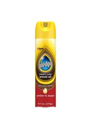 Pledge Moisturizing Oil Spray Amber Argan Scent Nourishes Protects and Revitalizes Furniture 97 oz