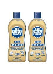 Bar Keepers Friend Soft Cleanser Liquid 2 x 13 Ounce Multipurpose Cleaner Rust Stain Remover for Stainless Steel Porcelain Ceramic Tile More