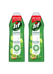 Jif Anti Odor Dishwash Matcha Tea and Lime 670ml Pack of 2
