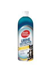 Simple Solution Urine Destroyer Enzymatic Cleaner Pet Stain and Odor Remover with 2X Probacteria Cleaning Power 32 Ounces