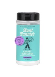 Aunt Fannie&#39;s Carpet Refresher &amp; Deodorizer Powder, Multi-Purpose Carpet, Rug, and Upholstery Odor Eliminator for Homes with Cats and Dogs, Lavender Scent, 16 Oz (Pack of 1), Packaging May Vary