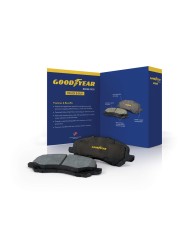 Goodyear Brakes GYD1540ES Carbon-Ceramic Front Brake Pads fits Fiat Ducato 20-08; Ram ProMaster 1500 20-14, ProMaster 2500 20-14, ProMaster 3500 20-14, ProMaster Rapid 19-17