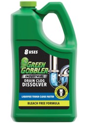 Green Gobbler Industrial Strength Grease and Hair Drain Clog Remover Drain Cleaner Gel Safe for Pipes, Toilets, Sinks, Tubs, Drains &amp; Septic Systems 1 Gallon