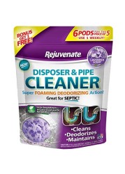Rejuvenate Garbage Disposal and Drain Pipe Cleaner Powerful Foaming Action and Removes Garbage Disposal Smells 6 Unit Pack Lavender Scent