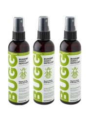 BugginsOriginal Insect Repellent Mosquitoes Gnats DEET Free NonGreasy 4 oz Pump Spray Bottle 3 Pack