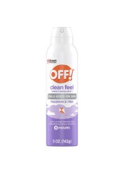 OFF! Clean Feel Insect Repellent Aerosol with 20% Picaridin, Bug Spray with Long Lasting Protection from Mosquitoes, Feels Good on Skin, 5 oz