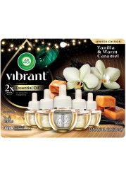 Air Wick Scented Oil - Vibrant Refill Vanilla &amp; Warm Caramel, 5 Refills