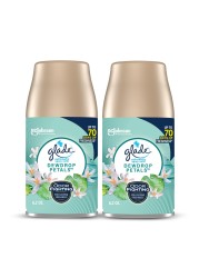 Glade Automatic Spray Refill, Dewdrop Petals, Scented Air Freshener for Home and Bathroom, 6.2 Oz, 2 Count
