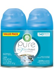 Air Wick Automatic Air Freshener Spray Refill, 2ct, Fresh Waters, Odor Neutralization, Essential Oils