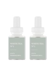 Pura Smart Home Air Diffuser Fragrance - Smart Home Scent Refill - Up to 120-Hours of Premium Fragrance per Refill - Clean Diffuser Fragrance for Home, Office &amp; Apartment - 2 Pack, White Tea No. 1