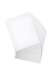 20 Pack A4 Foam Board (297x210mm), 5mm Thickness Polystyrene Sheet, White Foam Core Board, Foam Sheets for Crafts, Printing, Modelling, Display
