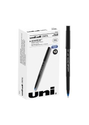 Uniball Onyx Rollerball Stick Pen 12 Pack 05mm Micro Blue Pens Gel Ink Pens Office Supplies Pens Ballpoint Pen Colored Pens Gel Pens Fine Point Smooth Writing Pens