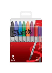Sharpie Permanent Marker Fine 8 Colors