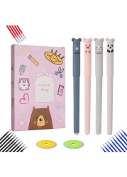 HAOSJINY Erasable Gel Pens 05mm Cute Erasable Pens Erasable Pens MulticolorBlackBlueRed Include 4 Pens 25 Refills 2 Eraser 31 Piece Set