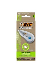 BIC Ecolutions Wite-Out Brand Correction Tape, 19.8 Feet, 2-Count Pack, Correction Tape Made from 56% Recycled Plastic