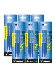 Pilot Gel Ink Refills for FriXion Erasable Gel Ink Pen, Fine Point, Blue Ink, 6 Packs total of 18 refills (77331)