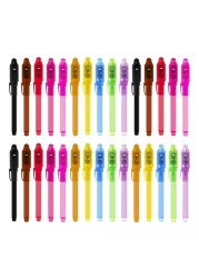 EODVICS Invisible Ink Pens with UV Light for Kids, 30Pcs Magic Spy Pen for Secret Message, Birthday Party, New Year Eve Party, Halloween, Valentine&#39;s Day, and Kids Christmas Goodies Bags Toy