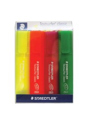 Staedtler Textsurfer Classic Fluo Highlighter Wallet 4 PCS