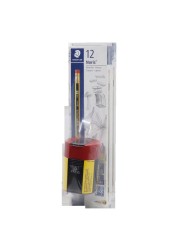 Staedtler Noris 122-HBA HB Pencils 2 PCS and Sharpener 511-004