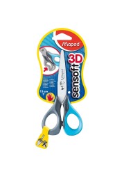 Maped Sensoft Scissors with Flexible Handles Kids 5 Inch Blunt Tip Left Handed Assorted Colors 693500