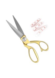Wild Bold Scissors All Purpose 8Gold Fabric Scissors Professional Heavy Duty Sewing Scissors with Ultra Sharp Stainless Steel Blade Shears Left Handed Scissors For Office Fiskars Craft Scissors