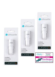 Silhouette AutoBlade Pack of 3 Blades for Use with Cameo 4 with 50 Designs