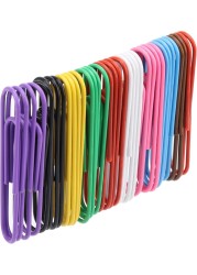 LAVISH Large Size Paper Clips 2 Inch 100 Pack - Assorted Color Coated &amp; Metallic Paperclips Great for Office &amp; School Document Organizing