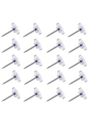 150 Count Push Pins, Clear Thumb Tacks, Flat Thumb Tacks Steel Point and Clear Plastic Head Pushpins, Transparent Thumbtacks for Cork Board Bulletin Boards for School, Office, Cork Board,Wall Hanging,