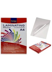 Generic Rounded Corner High Gloss Durable Clear Laminating Pouch Film A4 Size -100 Sheets Pack