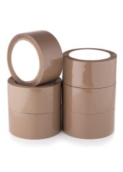 Brown Packaging Tape, 2 inches x 50 yards Strong Heavy Duty Packing Tape for Parcel Boxes, Moving Boxes, Large Postal Bags, Office Use [6 Rolls]