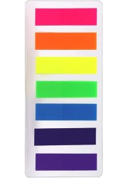 175 Pcs Rectangle Page Markers, Post-It Sticky Notes Tab, Writeable Labels for Page Marking, Flag Book Markers Index Tab for Home School Office Supplies (7 colors)