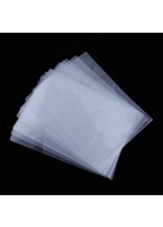 Generic 12-Piece Clear Plastic Practical L-Type A4 Size Document Folder File Folder School Office Supplies Safe Project Pocket