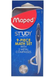 Generic Maped Study 9-Piece Math Set 119459