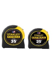Stanley 33-735-25 35ft. and 25ft. Fatmax Tape Measure Combo Pack, Yellow