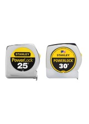 Stanley 33-42530 25ft. and 30ft. Powerlock Tape Measure Combo Pack, Chrome