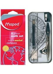 Generic Maped School Geomettry Set, 8 Pieces