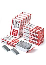 Aiwanto Office Supplies 24/6 Staples pins Suitable for #12 Staplers Stationery Stapler Pins Easy to Penetrate (10 Box/Pack, 10000-Count)