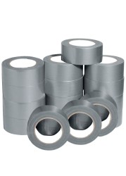 24 Rolls Duct Tape, 2 inches x 15 yards Strong Adhesive Silver Tape for Packing, Kitchen Home, Office, Indoor &amp; Outdoor Use