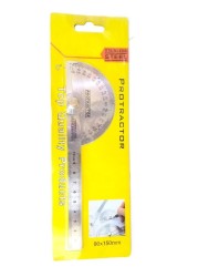 AL ARQAM Stainless Steel Protractor 180 Degrees Two Arm Ruler Adjustable Angle Protractor Woodworking Ruler Craftsman Angle Measure Tool
