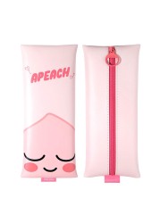 Kakao Cute Friends Flat Rectangle Pencil Case Pencil Pouch 1PC ApeachRyan Apeach Pink