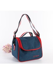 Thermal Ice Cooler Lunch Bag Blue 20x16.5x20centimeter