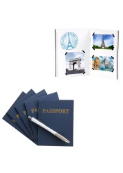 Hygloss Products Blank Passport Books Kids Pretend Passport Travelers Notebook Passport 24 Blank Pages for Decorating Learning Fun 4 14 x 5 12 12 Books