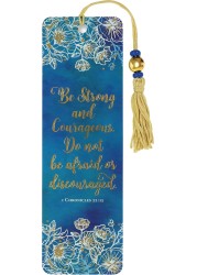 Be Strong and Courageous Beaded Bookmark