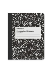 Universal Composition Book, College Rule, 9 3/4 x 7 1/2, White, 100 Sheets