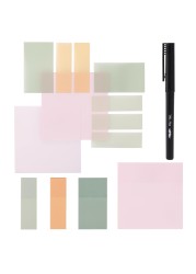 Mr. Pen- Pastel Transparent Sticky Notes, 200 pcs, Bible Sticky Notes, Translucent Sticky Notes, Planner Tabs, Sticky Notes Tabs, Sticky Notes for Books, Book Sticky Notes, Sticky Notes Transparent